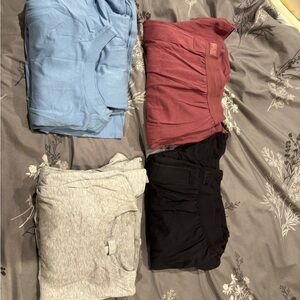 SKIMS Pajama Shorts Set - Light Blue, Dusty Rose, Heather Gray, Black